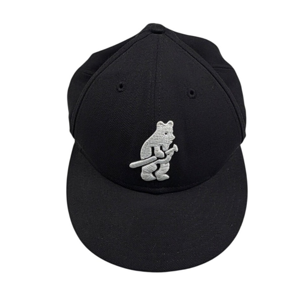 VTG New Era Cooperstown Collection Chicago Cubs Walking Bear Fitted Hat 7 1/4